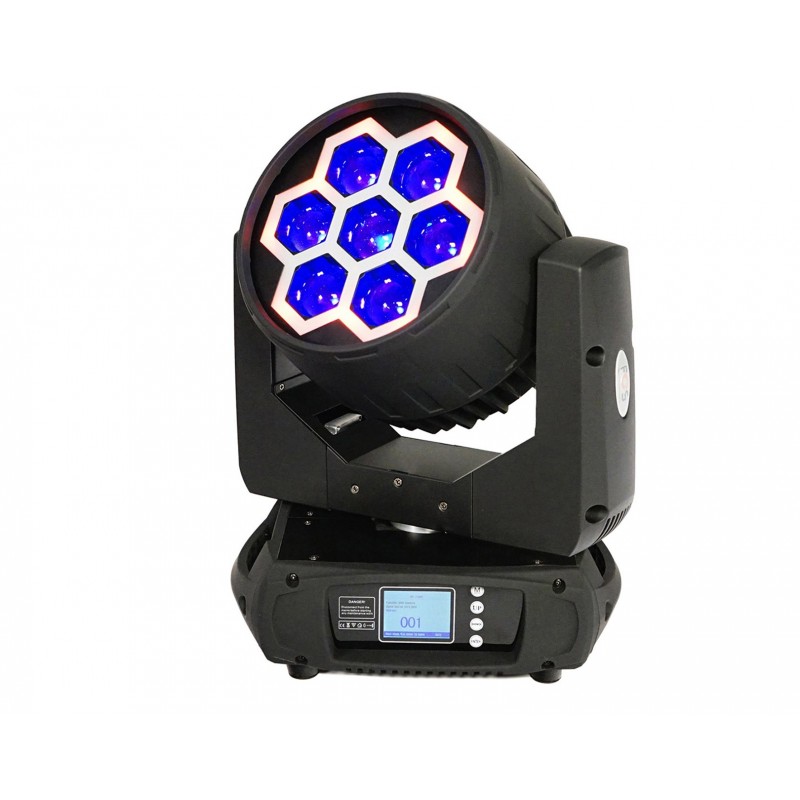 PROLIGHTS • Lyre Wash matricée IP65 Astra Wash7PixIP LEDs Full RGBW 7x40 W,  zoom - ESL FRANCE